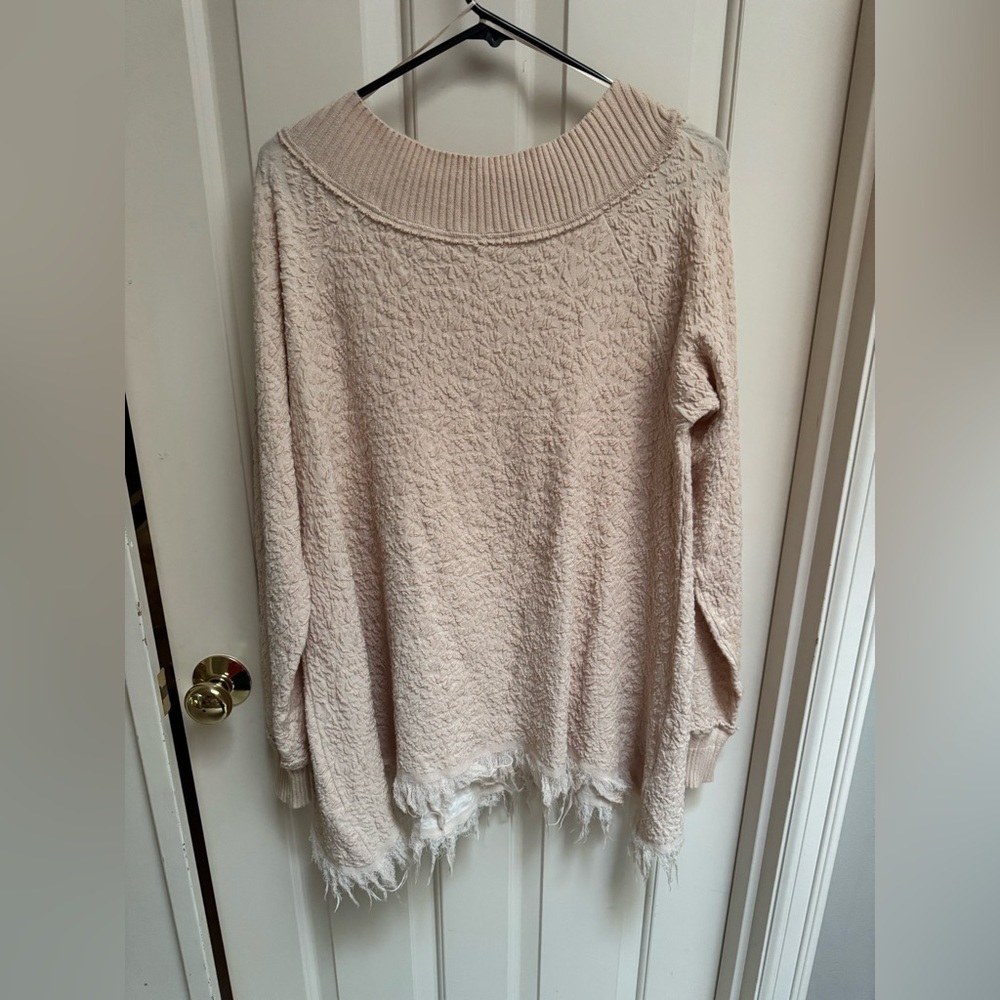 Free People Broken Glass Textured Fringe Tunic - Picture 6 of 6